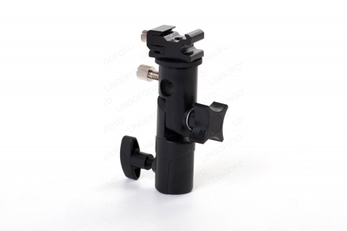 Flash Bracket Hot Shoe Umbrella Holder Mount Light Stand For DSLR Camera E Type LC2604