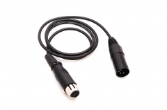 4pin XLR Male to XLR Female Power Cable Cord 10ft for Photography DSLR Camera UC9580