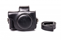 Retro PU Leather Digital Camera case Bag For CN PowerShot G5 X CC1119a