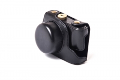 Tailored Camera Leather Case Bag For Panasonic DMC-GF7 GF8 12-32mm Lens CC1188a