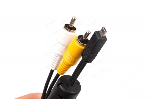 Audio Video Cable 3.5 mm To 2 RCA Male White Yellow AV Adapter Cord UC9105