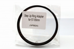 57-55mm Step-Down Metal Lens Adapter Filter Ring 57mm Lens to 55mm Adapter Accessory NP8924