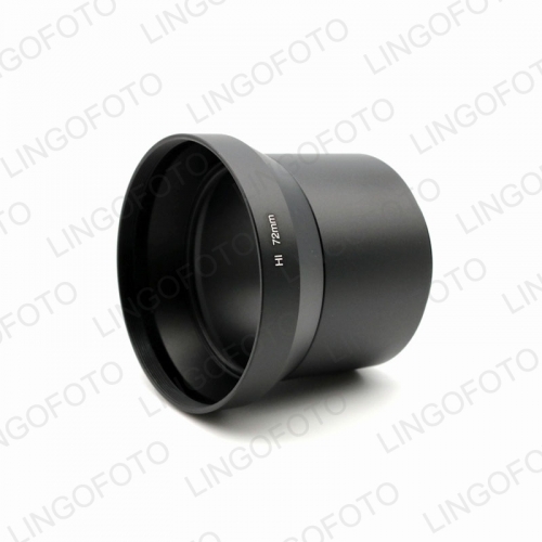 for Sony Cybershot DSC-H1 Adapter Tubus 72mm Filter Adapter Tube Zoom Lense NP8554