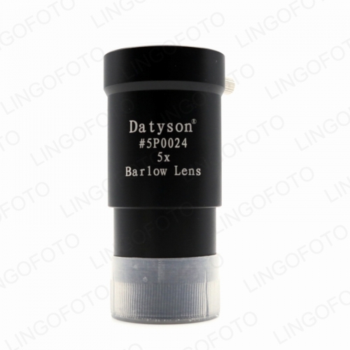 5x Barlow Lens 1.25" Fully Multi Coated Metal Thread M42 for Astronomical Telescope Eyepiece Ocular Accept T Ring with two pieces Optical glass