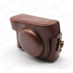 with Strap PU Camera Bag Leather Case For Sony HX50/HX60 CC1307b