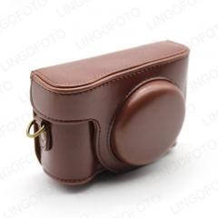 with Strap PU Camera Bag Leather Case For Sony HX50/HX60 CC1307b