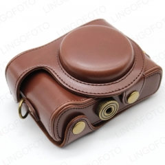 with Strap PU Camera Bag Leather Case For Sony HX50/HX60 CC1307b