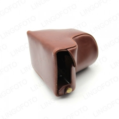 Bottom Opening PU Leather Half Case Cover For Fuji XA3/XA5/XA10 Short CC1718c