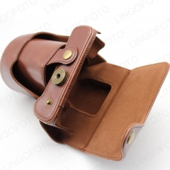 Genuine Real Leather Camera Bag Case Half Body For Fuji Fujifilm X-T10/X-T20 Bottom Opening CC1775c