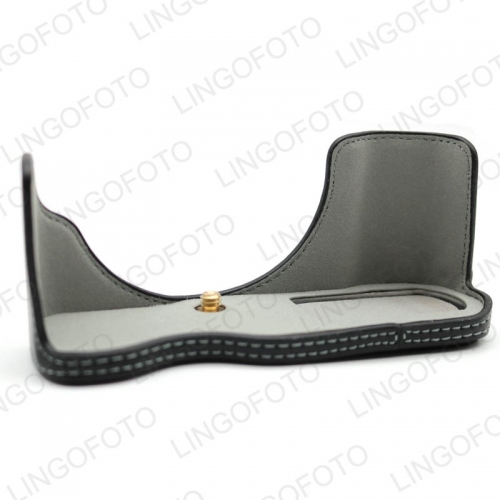 PU Leather Camera Bottom Case Half Bag Cover For Panasonic GX85 GX80 GX 85 CC1803a CC1803b CC1803c