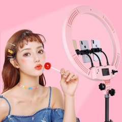 18''Touch Screen Ring light 3pcs Phone Holder Set for Video Makeup UC9953b