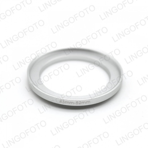 Camera Repairing 43mm to 52mm Metal Step Up Filter Ring Adapter in Silver LC8790