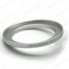 Camera Repairing 43mm to 52mm Metal Step Up Filter Ring Adapter in Silver LC8790