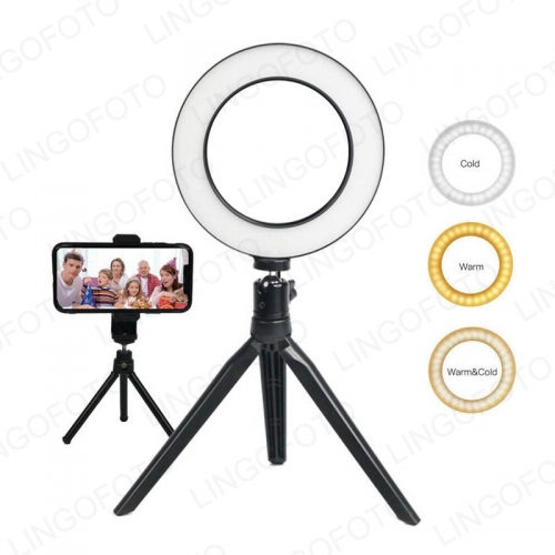 6" 10" LED Ring Light Fill Lighting Desktop Stand for Selfie Phone Makeup Video UC9758 UC9759