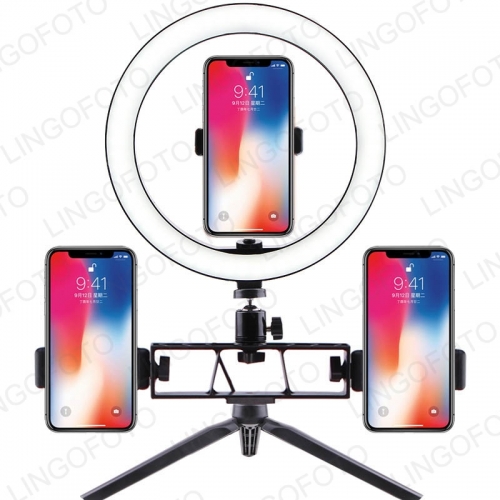 Video Light Dimmable LED Selfie Ring Light USB ring lamp Photography Light with Phone Holder tripod stand UC9790