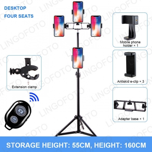 160 210cm 4 in 1 Phone Holder Stand Tripod Bluetooth Remote Control For Live Streaming Selfil Online Shop Modol Picture UC9853 UC9854