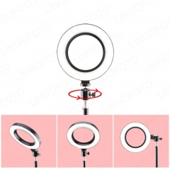 Video Light Dimmable LED Selfie Ring Light USB Ring lamp Photography Light with 3 Phone Holder And tripod stand UC9765