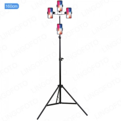 Aluminum Alloy Flexible Tripod Stand & Multi-position Cell Phone Holder for Live Stream UC9841-UC9842
