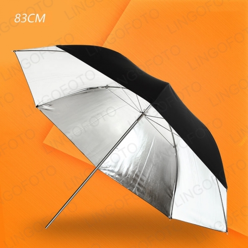 33inch 83cm Black&Silver Reflector Umbrella Flash Reflector Photo Studio Photography Lighting Soft Umbrella LC6267