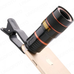 8X Clip on Optical Zoom Telescope Camera Lens for Universal Mobile Cell Phone NP8173