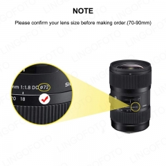Silicone Anti-Reflective Lens Cover Lens Hood For 70mm-90mm Camera Lens LC4356