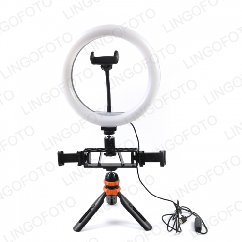 Makeup Youtube Video 10inch Selfie Led Ring Light Phone Video With Table Tripods Three Phone Holder Dimmable UC9991