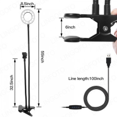 8.5 inch LED Ring Light with Desk Cell Phone Holder Stand for Live Stream and Makeup AC1050a AC1050b