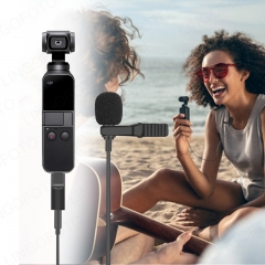 Microphone With Audio Adapter For OSMO POCKET Camera Camcorder Recorder AO2205
