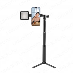 LED Phone Video Light Photographic Lighting Extension Rod Mobile Phone Holder Tripod For Gopro For Live Streaming UC9994