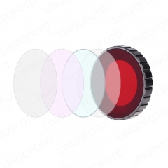 Diving Waterproof Red Lens Filter Protective Cap for DJI Osmo Action AO2282