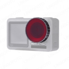Diving Waterproof Red Lens Filter Protective Cap for DJI Osmo Action AO2282
