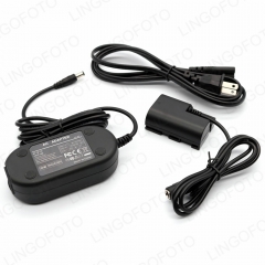 AC-E6 Power Adapter and Dummy Battery Set for Canon 7D 5D Mark II III IV 5DS 6D Mark II 7D 70D 60D Replace LP-E6