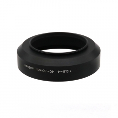 49mm Screw In Lens Hood Metal Lens Hood Shape Sun Shade for Pentax ZOOM 1:2.8~4 40~80mm