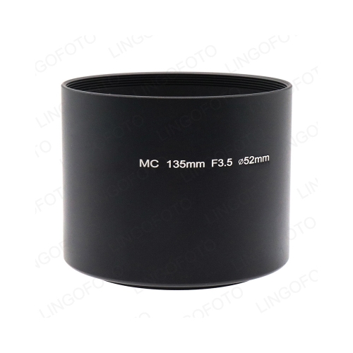 52mm Metal Lens Hood Screw In Lens Hood Shape for Minolta MC 135mm 1:3.5 F/3.5