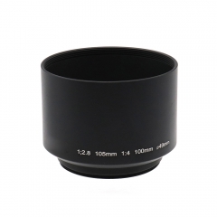 49mm Metal Lens Hood Shape Screw In Lens Hood Sun Shade for Pentax for Takumar 105/2.8 100/4