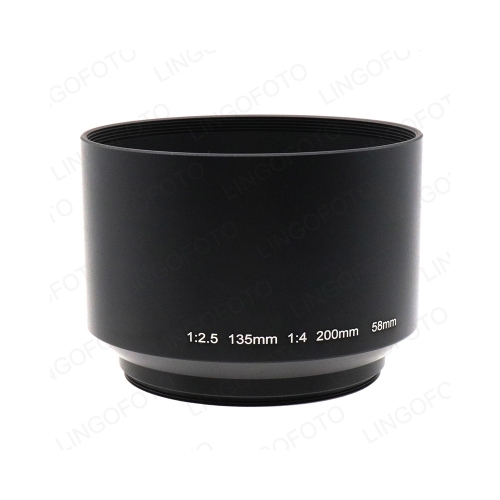 58mm Metal Lens Hood Shape Screw In Lens Hood Sun Shade for Pentax for Takumar M42 135mm f/2.5 200mm f/4