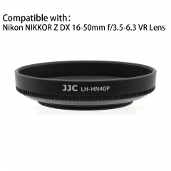 Camera Lens Hood Shade for NIKKOR Z DX 16-50mm f/3.5-6.3 VR Lens On Z50 Replaces for Nikon HN-40 Lens Hood Support 46mm Filter