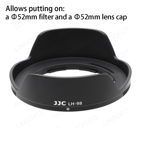 JJC Camera Lens Hood LH-98, Reversible Lens Hood Shade Replaces HB-98 for for Nikon NIKKOR Z 24-50mm f/4-6.3 Lens on Nikon Z5 Z6 Z7 Z6II Z7II Camera