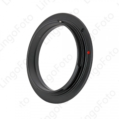 LingoFoto 49/ 52/ 55/58/ 62/ 67/ 72/77mm Macro Reverse Lens Adapter Ring for Canon for EOS R RF Mount