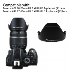 Reversible Lens Hood for Tamron A09 28-75mm f/2.8 XR Di LD Aspherical (IF) & A16 17-50mm f/2.8 XR Di-II LD Aspherical [IF] Lens, Replaces for Tamron DA09 Hood, Support Lens Filter Lens Cap