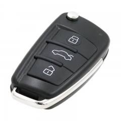 Folding Remote key shell 3BTN For AU*DI A2 A3 A4 A6 A6L A8 TT S6 Q7