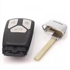 3/3+1button Remote Key Shell For Au*di TT