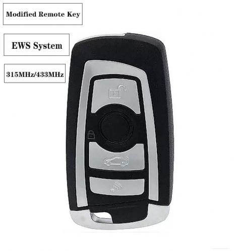 4button 433MHz/315MHz Modified Folding Remote Key (Compatible EWS System) For BM*W