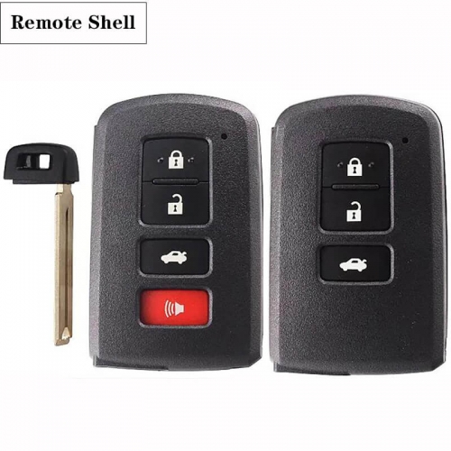 3/3+1 Button Remote Shell TOY12 For Toyot*a