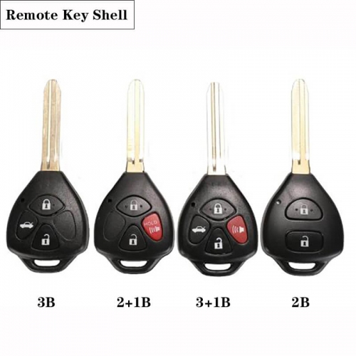 Replacement Remote Key Shell  For Toyot*a Camry Avalon Corolla Matrix RAV4 Venza Yaris 2/3/2+1/3+1Buttons