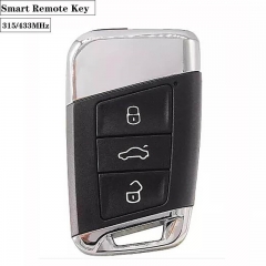 3button 315MHz / 433MHz Smart Remote Key for VW Magotan