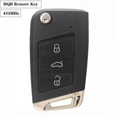 MQB System 3 Button 434MHz Smart Remote Key HU66 For VW