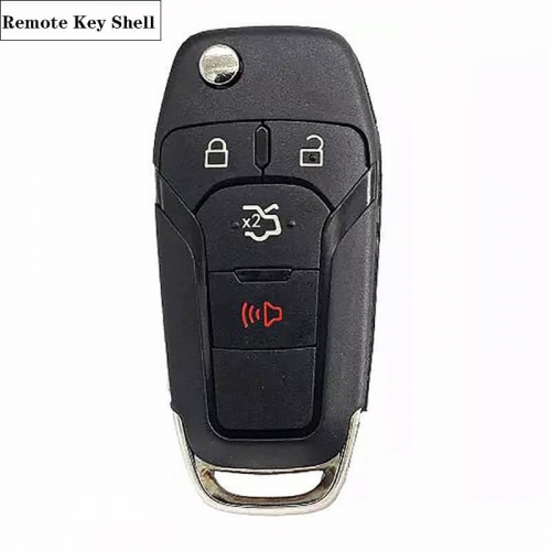 3+1button Remote Shell (With Rear Trunk Button)HU101 For Ford