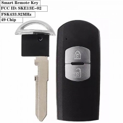 2 Button FSK433.92MHz Smart Remote Key 49 Chip MAZ24R For Maz*da 2017 CX-5 FCC ID: SKE13E-02 (Mitsubishi System)