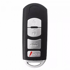 3+1 Button FSK433.92 MHz Smart Remote Key (CAR) 49 Chip MAZ24R For Maz*da FCC ID: WAZSKE13D-01 (Mitsubishi System )